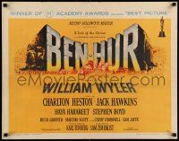 6g525 BEN-HUR style A 1/2sh '60 Charlton Heston, William Wyler classic religious epic, chariot art