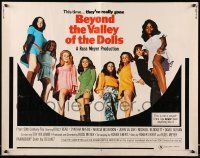 6g527 BEYOND THE VALLEY OF THE DOLLS 1/2sh '70 Russ Meyer's girls who are old at twenty!
