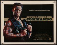 6g557 COMMANDO 1/2sh '85 Arnold Schwarzenegger is going to make someone pay!