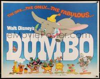 6g579 DUMBO 1/2sh R76 colorful art from Walt Disney circus elephant classic!
