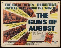 6g605 GUNS OF AUGUST 1/2sh '64 World War I documentary, narrated by Fritz Weaver!