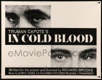 6g630 IN COLD BLOOD 1/2sh '68 Richard Brooks directed, Robert Blake, Scott Wilson, Truman Capote!