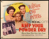 6g644 KEEP YOUR POWDER DRY style A 1/2sh '45 pretty Lana Turner, Laraine Day, Susan Peters!