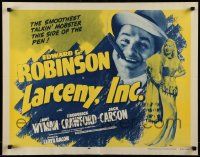 6g658 LARCENY INC. 1/2sh R56 Edward G. Robinson will steal the gold right out of your teeth!
