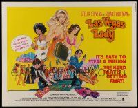 6g659 LAS VEGAS LADY 1/2sh '75 sexy art of gambling gangster gals, it's easy to steal a million!