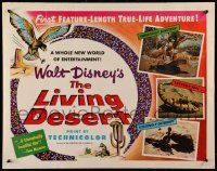 6g678 LIVING DESERT 1/2sh '53 first feature-length Disney True-Life adventure, snakes & tortoises!