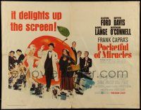 6g776 POCKETFUL OF MIRACLES 1/2sh '62 Frank Capra, artwork of Glenn Ford, Bette Davis & more!