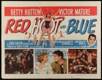 6g805 RED, HOT & BLUE style B 1/2sh '49 sexy dancer Betty Hutton in skimpy outfit, Victor Mature