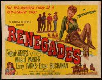 6g809 RENEGADES 1/2sh '46 Evelyn Keyes with her gun in her hands, the red-blooded story!