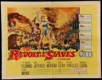 6g817 REVOLT OF THE SLAVES 1/2sh '61 sexy Rhonda Fleming put the torch to an empire of sin!