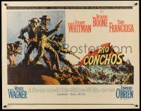 6g827 RIO CONCHOS 1/2sh '64 art of cowboys Richard Boone, Stuart Whitman & Tony Franciosa!