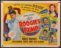 6g836 ROOGIE'S BUMP style A 1/2sh '54 starring real life Brooklyn Dodgers baseball players!