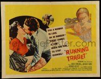 6g843 RUNNING TARGET 1/2sh '56 Doris Dowling, Arthur Franz, taste the terror!