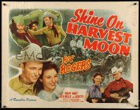 6g866 SHINE ON HARVEST MOON 1/2sh R48 cowboy Roy Rogers & pretty Lynne Roberts!