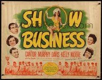 6g868 SHOW BUSINESS style A 1/2sh '44 Eddie Cantor, super sexy artwork of Constance Moore!