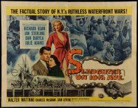 6g875 SLAUGHTER ON 10th AVE 1/2sh '57 Richard Egan, Jan Sterling, crime on NYC's waterfront!