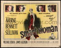 6g876 SMART WOMAN 1/2sh '48 Brian Aherne, sexy full-length Constance Bennett in red dress!