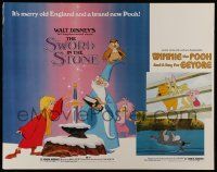 6g900 SWORD IN THE STONE/WINNIE POOH & A DAY FOR EEYORE 1/2sh '83 Disney cartoons, art by Wenzel!