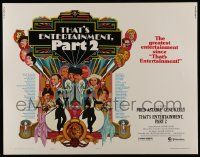 6g917 THAT'S ENTERTAINMENT PART 2 style C 1/2sh '75 Fred Astaire, Gene Kelly & MGM greats by Peak!