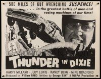 6g928 THUNDER IN DIXIE 1/2sh '65 Harry Millard, cool image of crashing cars!