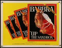6g979 UP THE SANDBOX 1/2sh '73 Time Magazine parody art of Barbra Streisand by Richard Amsel!