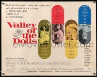 6g980 VALLEY OF THE DOLLS 1/2sh '67 sexy Sharon Tate, from Jacqueline Susann's erotic novel!