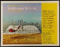 6g988 WELCOME TO L.A. 1/2sh '77 Alan Rudolph, Robert Altman, City of the One Night Stands!