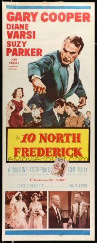 6g005 10 NORTH FREDERICK insert '58 Gary Cooper, Diane Varsi, from John O'Hara's best-seller!