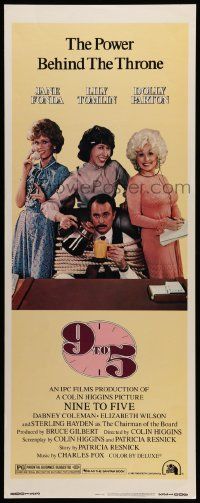 6g013 9 TO 5 insert '80 Dolly Parton, Jane Fonda & Lily Tomlin w/tied up Dabney Coleman!
