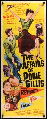 6g017 AFFAIRS OF DOBIE GILLIS insert '53 Debbie Reynolds, Bobby Van, Bob Fosse!