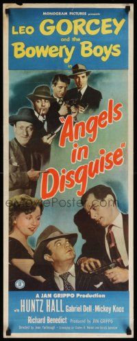 6g028 ANGELS IN DISGUISE insert '49 Leo Gorcey, Huntz Hall and the Bowery Boys!