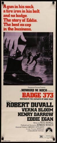6g036 BADGE 373 insert '73 Robert Duvall is a tough New York cop with a gun in his sock & no badge