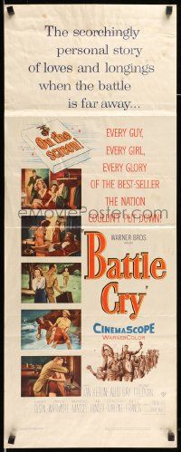 6g039 BATTLE CRY insert '55 Van Heflin, Tab Hunter, James Whitmore, Aldo Ray!