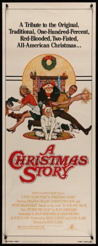 6g083 CHRISTMAS STORY insert '83 best classic Christmas movie, art by Robert Tanenbaum!