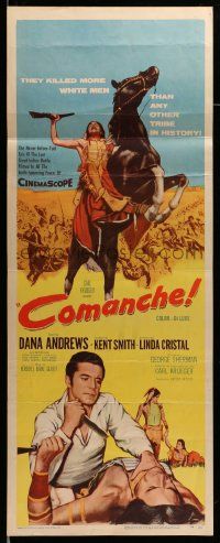 6g087 COMANCHE insert '56 Dana Andrews, Linda Cristal, they killed more white men than any other!