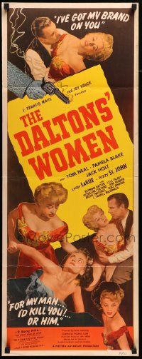 6g097 DALTONS' WOMEN insert '50 Tom Neal, bad girl Pamela Blake would kill for her man!