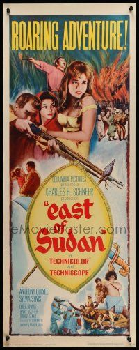6g125 EAST OF SUDAN insert '64 Anthony Quayle, Sylvia Syms, first Jenny Agutter!