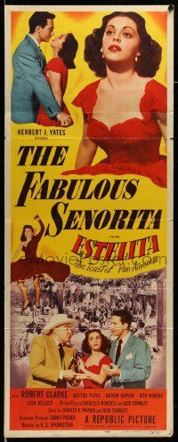 6g137 FABULOUS SENORITA insert '52 Robert Clarke, sexy Estelita Rodriguez!