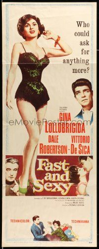 6g141 FAST & SEXY insert '61 who could ask for more than half-dressed sexy Gina Lollobrigida!