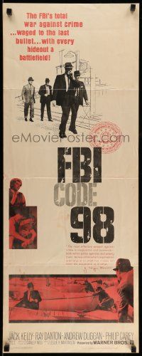 6g143 FBI CODE 98 insert '63 Jack Kelly, Ray Danton, Andrew Duggan, g-men with guns!