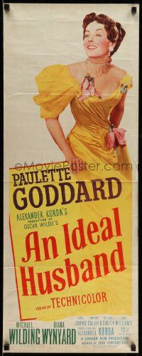 6g232 IDEAL HUSBAND insert '48 pretty Paulette Goddard, Michael Wilding, Oscar Wilde!