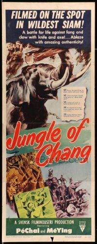 6g253 JUNGLE OF CHANG insert '51 Man och Kvinna, filmed on the spot in wildest Siam!