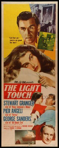 6g283 LIGHT TOUCH insert '51 Stewart Granger, Pier Angeli, George Sanders