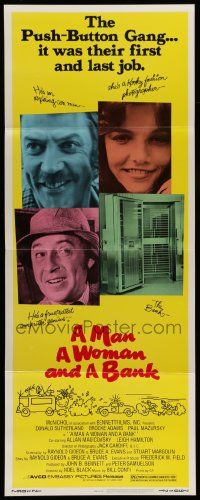 6g308 MAN, A WOMAN & A BANK insert '79 Donald Sutherland, Brooke Adams & Paul Mazursky!