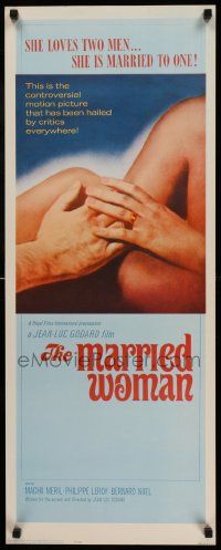 6g310 MARRIED WOMAN insert '65 Jean-Luc Godard's Une femme mariee, controversial sex triangle!