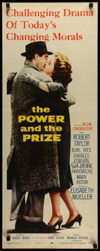 6g379 POWER & THE PRIZE insert '56 Robert Taylor, Elisabeth Mueller, today's changing morals!