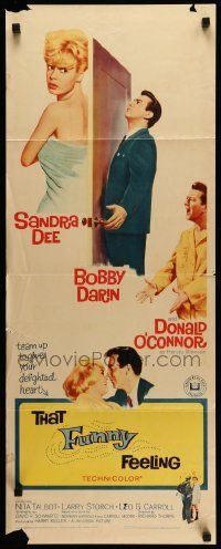 6g454 THAT FUNNY FEELING insert '65 sexy Sandra Dee in towel, Bobby Darin, Donald O'Connor!