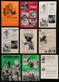 6h125 LOT OF 11 UNCUT DANISH PRESSBOOKS '60s-70s great images from a variety of movies!