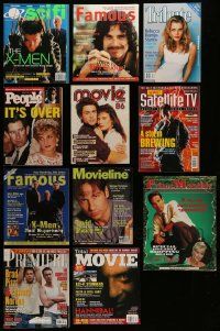 6h152 LOT OF 11 MAGAZINES '80s-00s filled with great movie star & celebrity images & information!