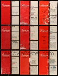 6h090 LOT OF 10 INDEPENDENT FILM JOURNAL 1960S-70S EXHIBITOR MAGAZINES '60s-70s filled with info!